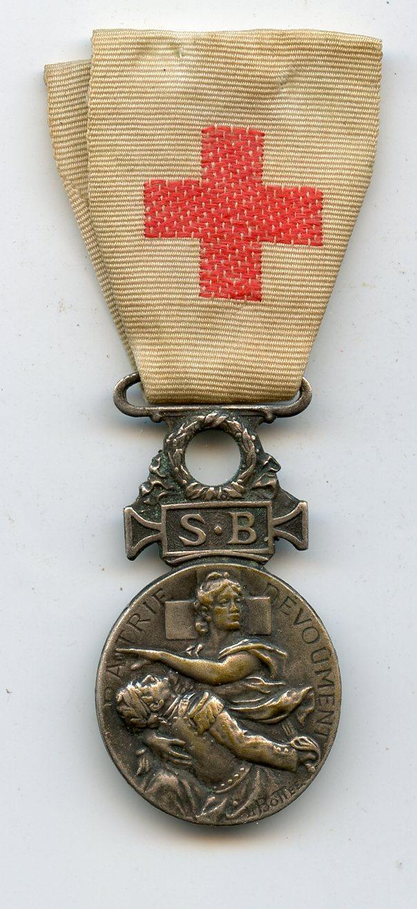 French Red Cross Medal 1864-1866 Aid War Wounded