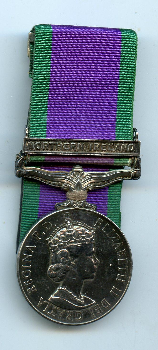 Campaign Service Medal 1962  1 Clasp Northern Ireland To SSGT in the Royal Electrical & Mechanical Engineers REME