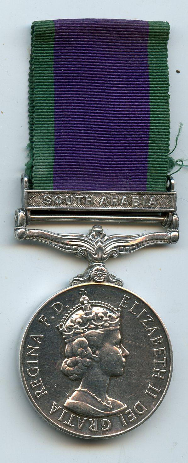 Campaign Service Medal 1962 1 Clasp South Arabia To Sapper A Bell, Royal Engineers