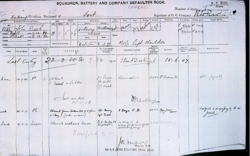 Boer War Pair of Medals To Pte J Rush, Northamptonshire Regiment