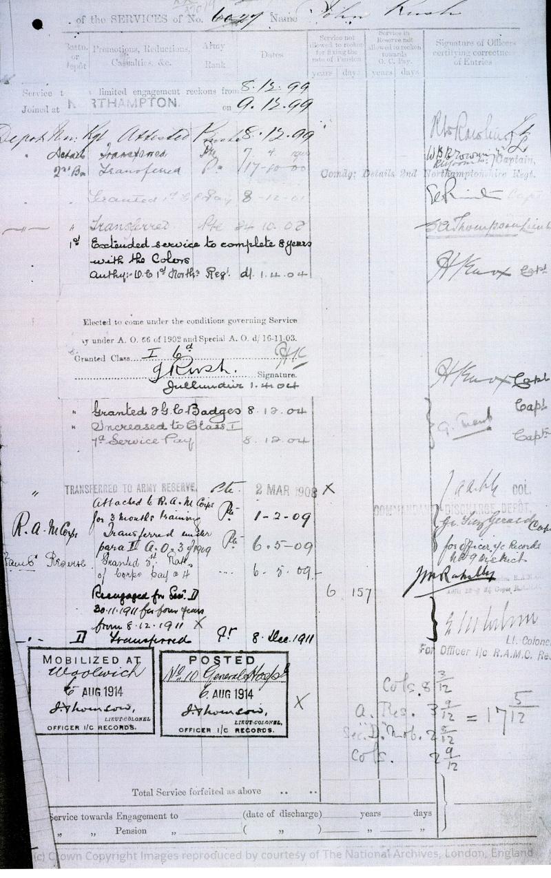 Boer War Pair of Medals To Pte J Rush, Northamptonshire Regiment
