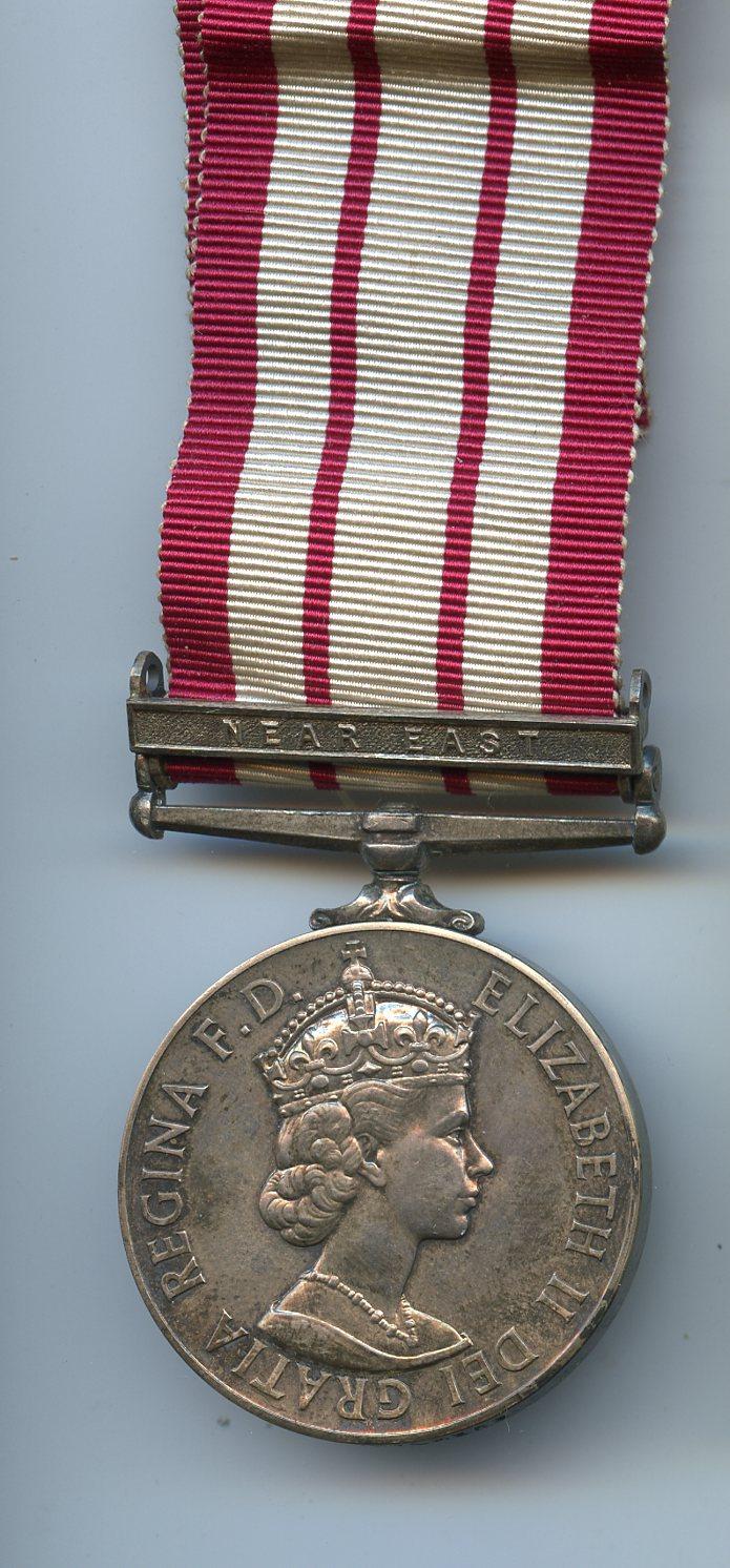 Naval General Service Medal 1909-62 Near East To A J Chalmers, Merchant Navy
