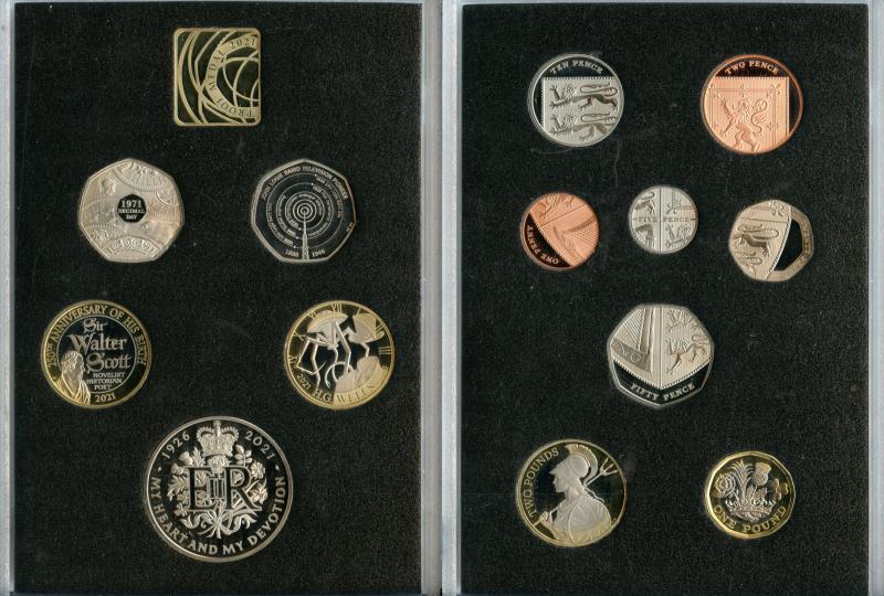 UK 2021 Royal Mint UK Proof Set of Coins