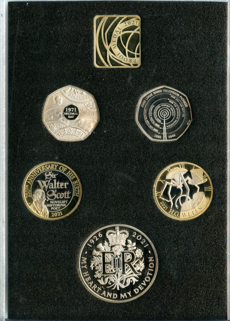 UK 2021 Royal Mint UK Proof Set of Coins