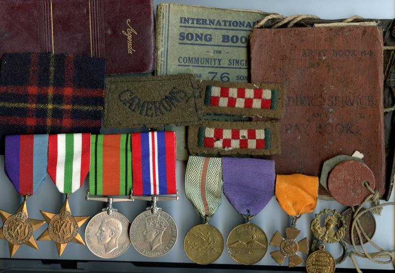 WW2 Medal Group to John Hans Wilson, Cameron Highlanders and Royal Military Poilce