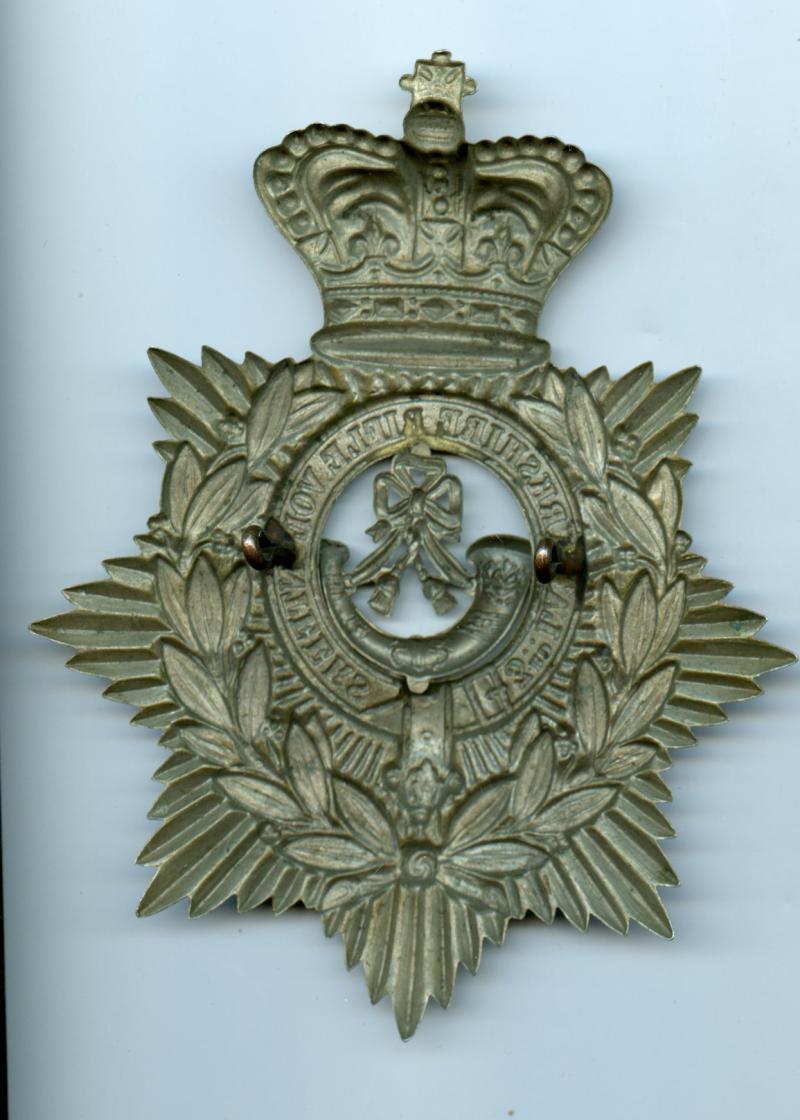 3rd Lanarkshire Rifle Volunteers Victorian Helmet Plate Badge 1881-1901