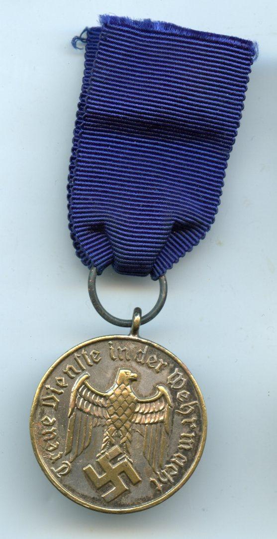 WW2 German Wehrmacht 4 Year Long Service Medal