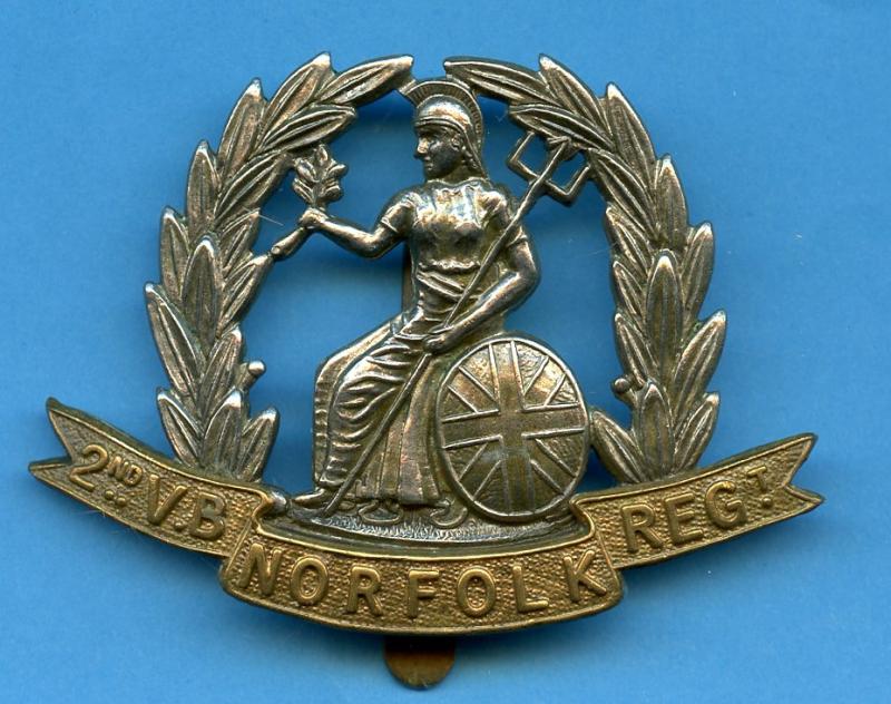 2nd Volunteer Battalion Norfolk Regiment. Cap Badge