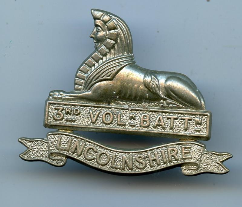 3rd Grimsby Volunteer Battalion Lincolnshire Regiment Restrike Cap Badge