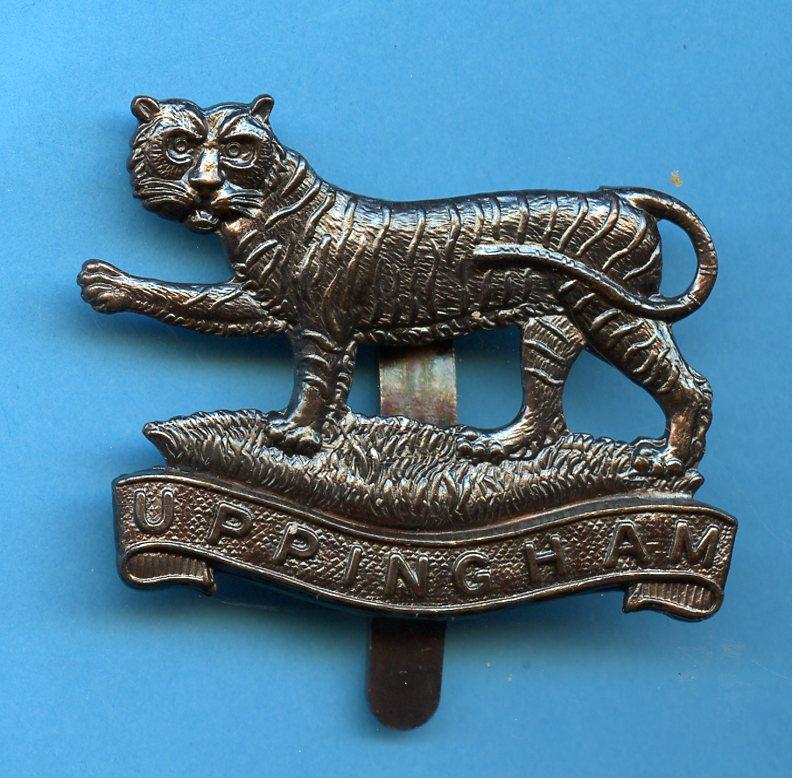 Uppingham School Officers Training Corps Leicestershire Regiment Master Officers Bronze Metal Cap Badge