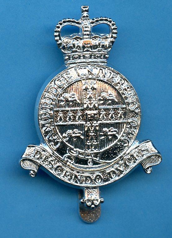 Cambridge University O.T.C.  Officers Training Corps  Anodised Cap Badge