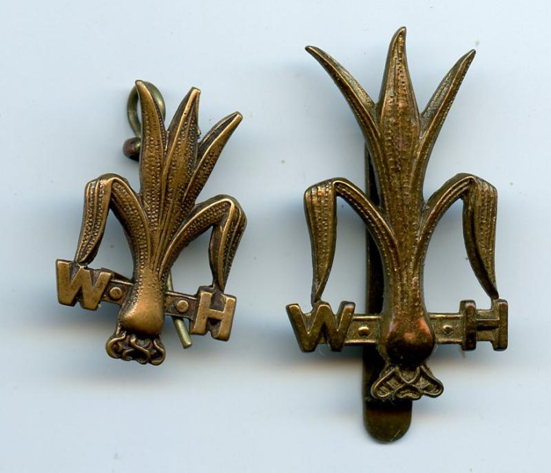 Welsh Horse Cap Badge & Collar Badge