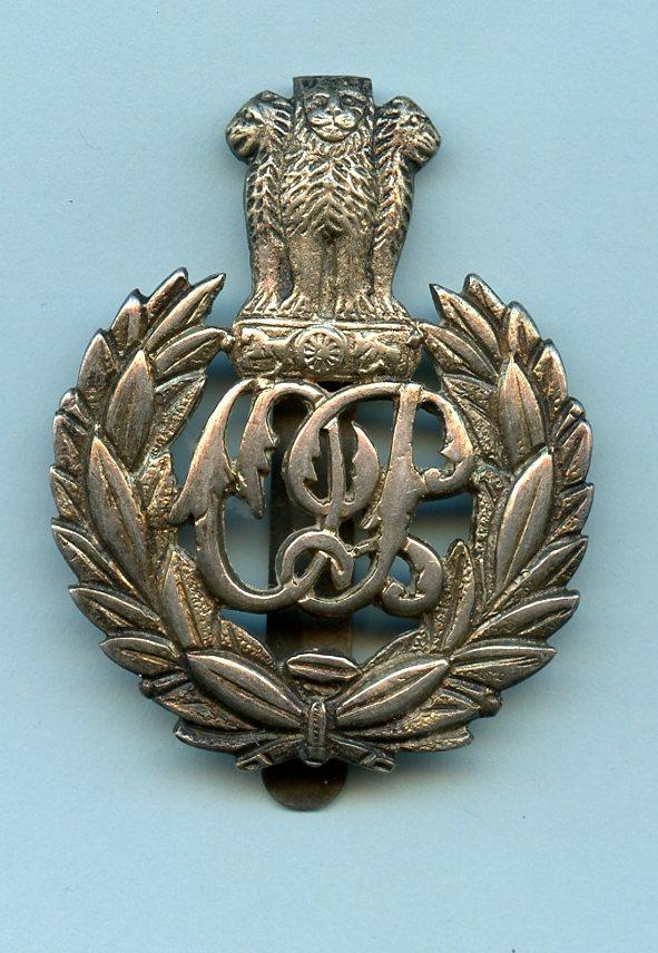 Indian Punjab Silver Cap Badge
