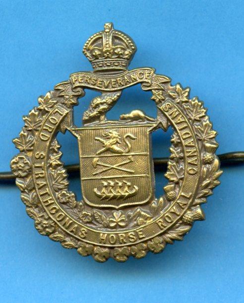 Canada Lord Strathconas Horse  (Royal Canadians) Cap Badge