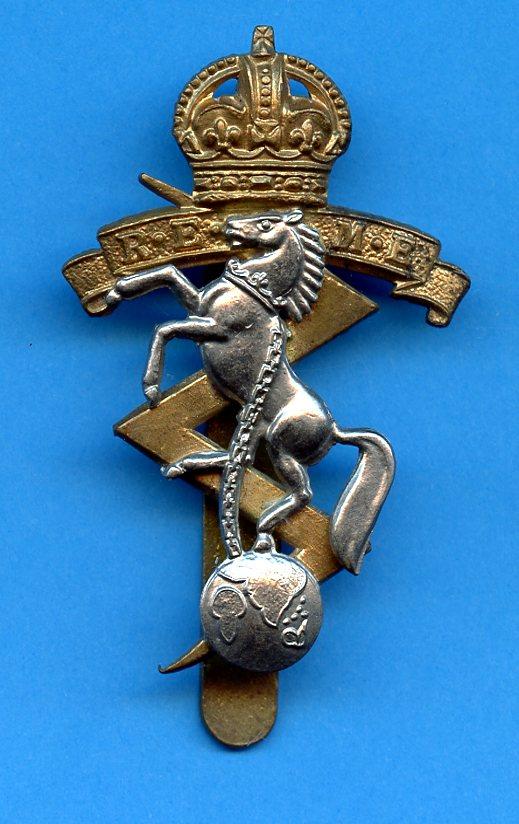 REME Cap Badge Royal Electrical & Mechanical Engineers Kings Crown Cap Badge