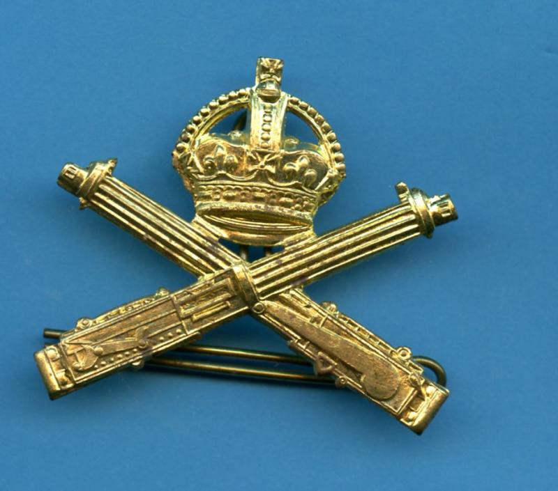 Machine Gun Corps  Brass Cap Badge