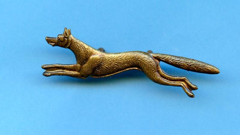 East Riding Yeomanry Brass Metal Cap Badge