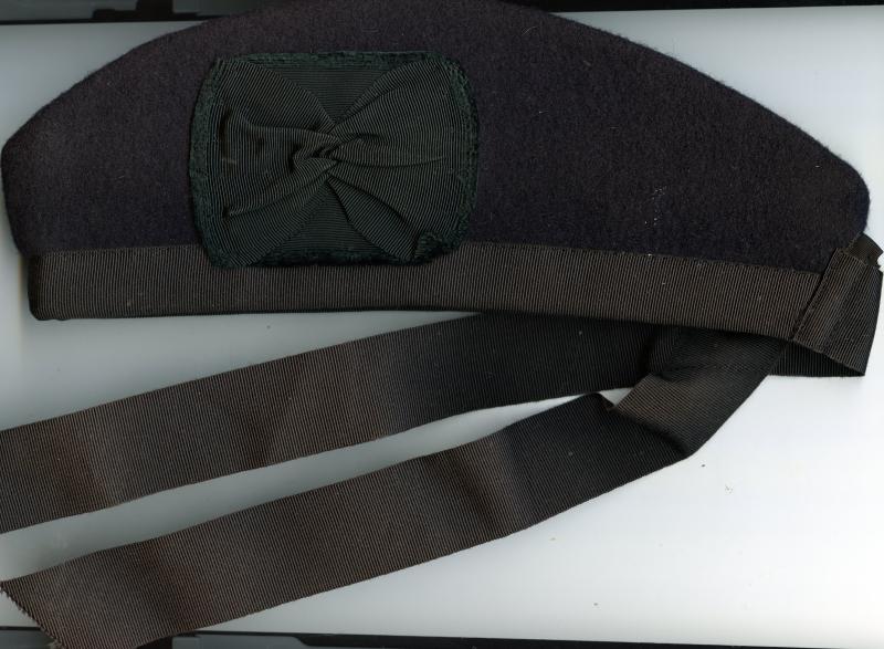 Black Military Glengarry Hat