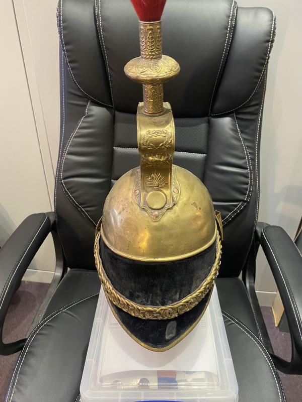 French Cuirassier Brass Helmet