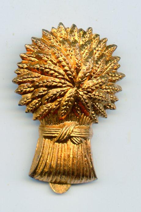 WW2 The Lothians & Border Horse Yeomanry Brass Cap Badge