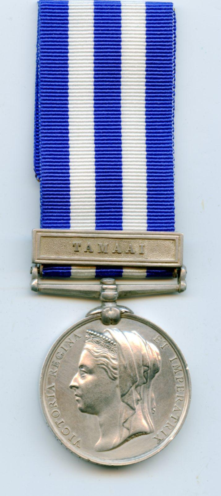 Egypt Medal 1882 : Undated Reverse 1 Clasp Tamaai To Pte Henry Mitchell, Royal Marine Light Infantry