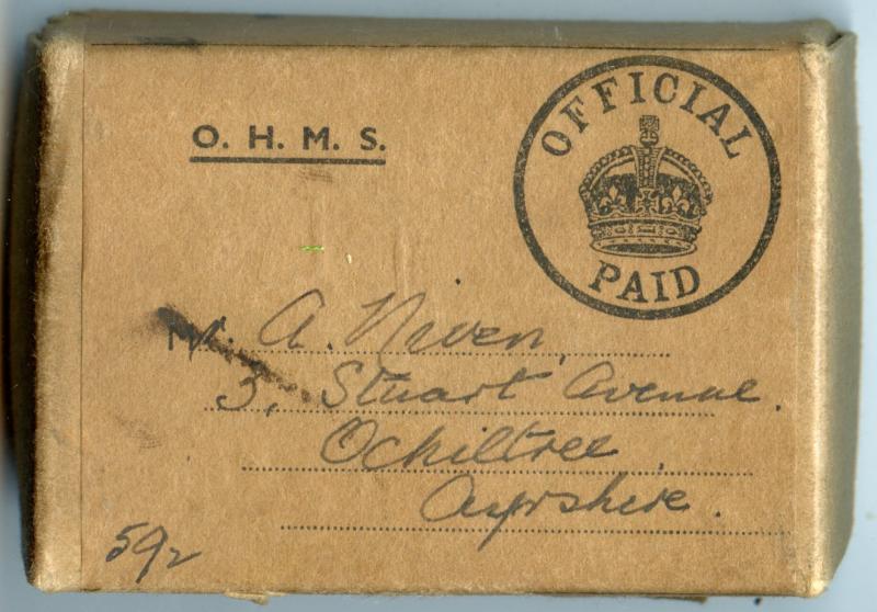 WW2 Territorial Medal Group to Bombardier Andrew Niven, Royal Artillery ( From Ochiltree Ayrshire)