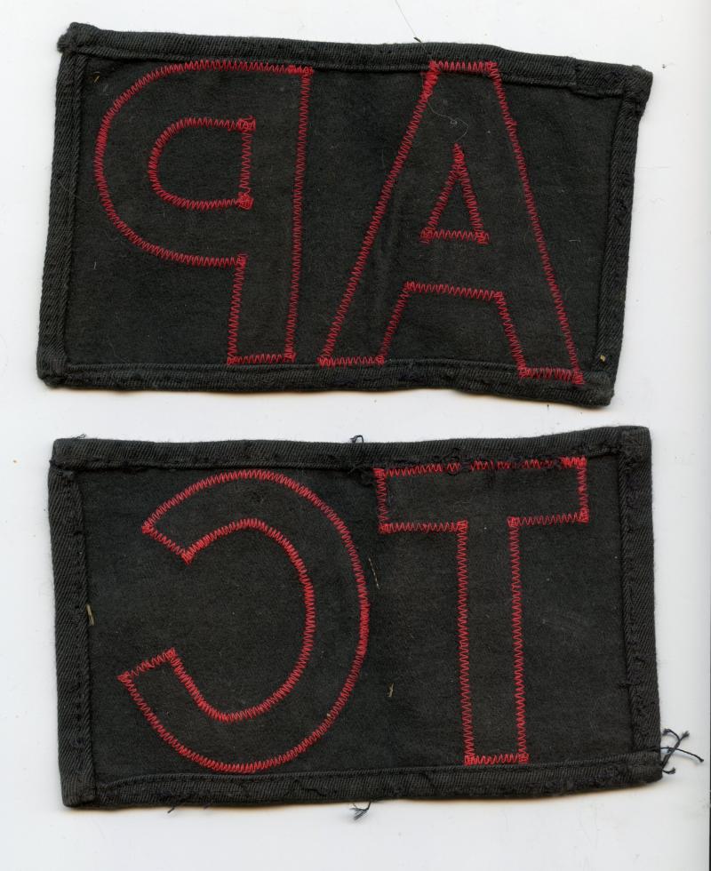 WW2 era Army Physical Training Corps Arm Badges, Badge Rank Badges and buttons