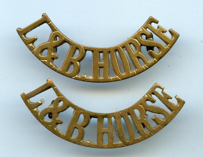 Set of WW1 Lothian and Border Horse Yeomanry Badges