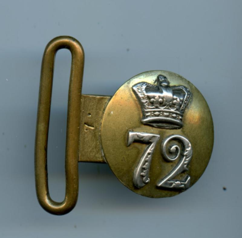72nd Foot The Duke of Albany's Highlanders. Seaforths Part Waist Belt Buckle