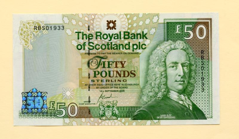 Royal Bank of Scotland £50 Fifty Pounds Note Commemorative issue Opening of the New Gogarburn RBS Headquarters Dated  14th September 2005