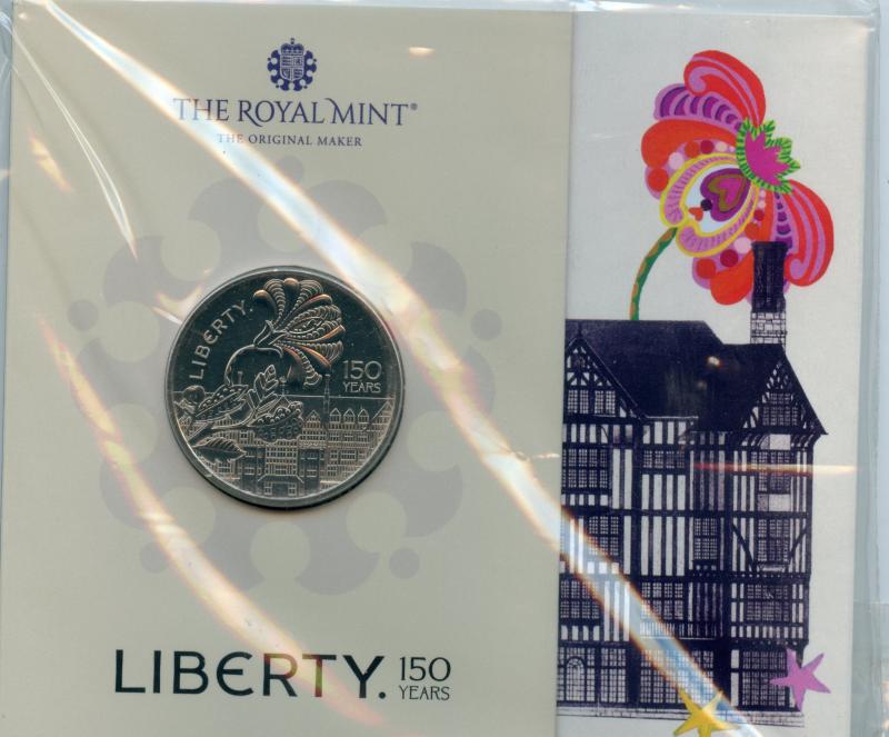 UK 2025  150 Years of Liberty Store  Brilliant Uncirculated £5 Coin