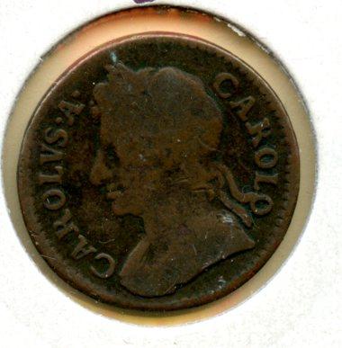 UK Charles II  Farthing Coin Dated 1673