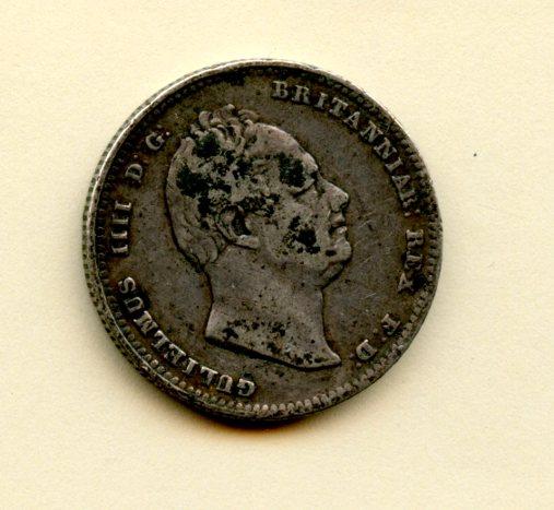 UK William IV Shilling Coin Dated 1834