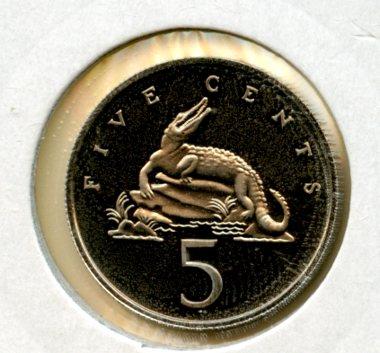 Jamaica  5 Cents Proof  Coin Dated 1971