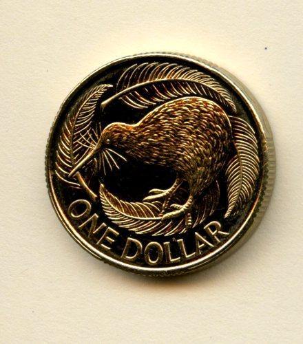 New Zealand One Dollar Coin Dated 1992