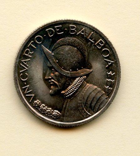 Panama 1/4 Balboa Coin Dated 1993