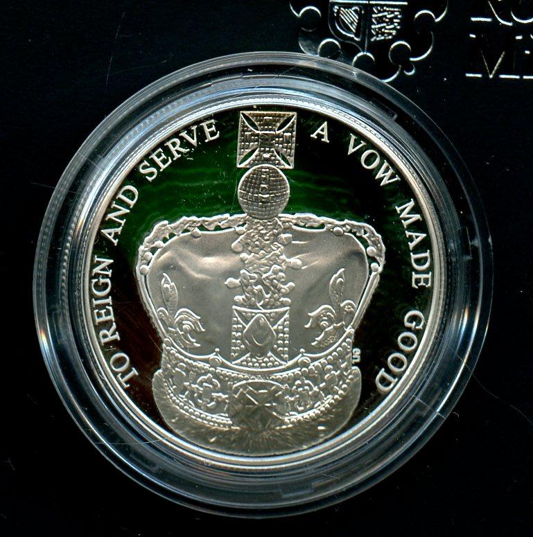 UK 2013 The 60th Anniversary of the Queens Coronation Silver Proof £5 Five Pound Crown Coin