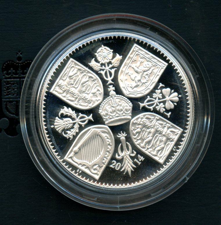 UK 2014 The First Birthday of Prince George Silver Proof £5 Five Pound Crown Coin