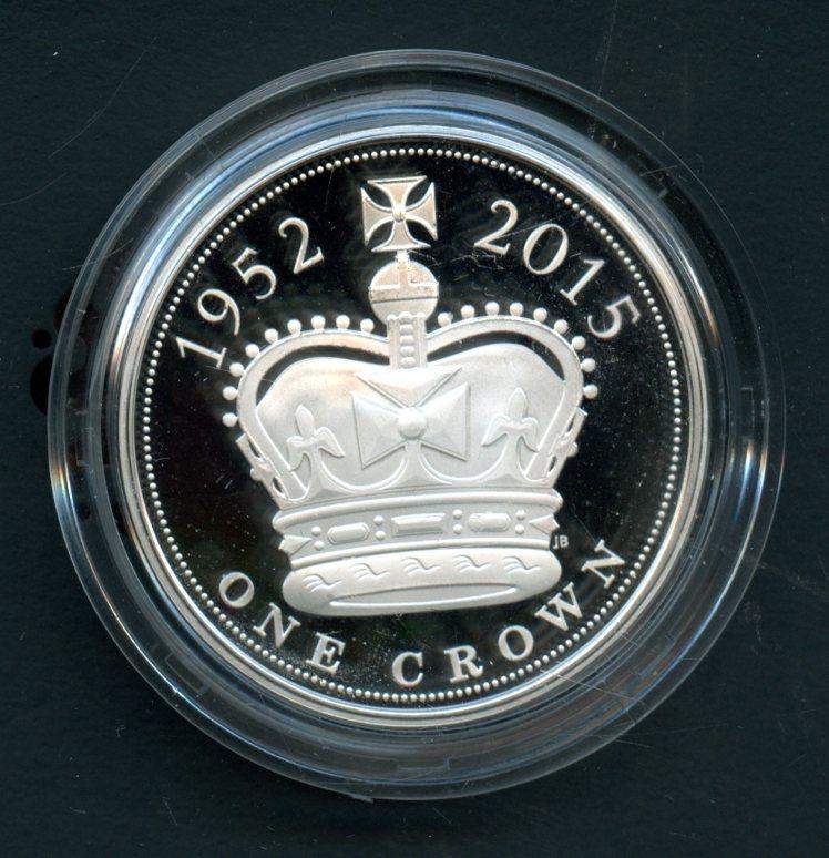 UK 2015 The Longest Reigning Monarch Silver Proof £5 Five Pound Crown Coin