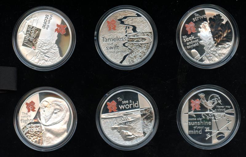 A Celebration of Britain The Body Series Silver Proof £5 Collection