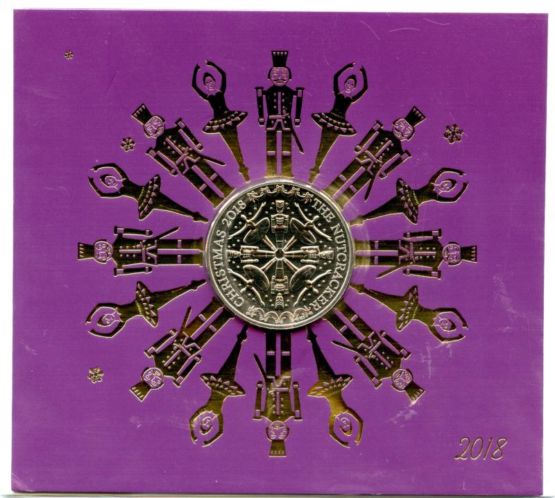 UK Royal Mint 2018 The Nutcracker Christmas Brilliant Uncirculated £5 Coin