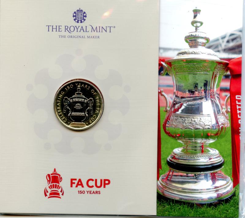 UK 2022 F A Cup 150 Years Brilliant Uncirculated  £2 Pound Coin