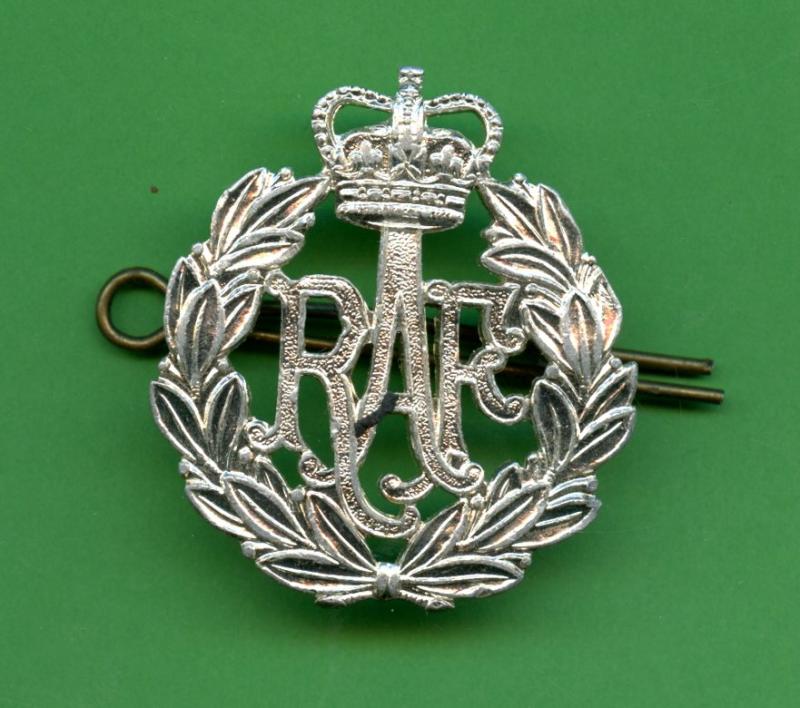 Royal Air Force RAF Anodised Queen's Crown Cap Badge