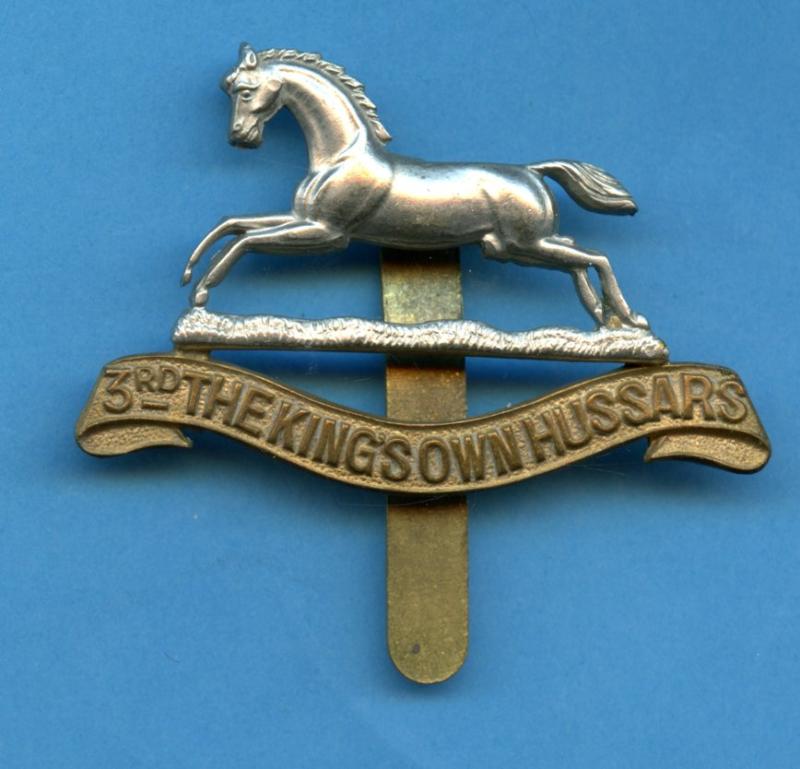 3rd Kings Own Hussars. 1930-58 Cap Badge