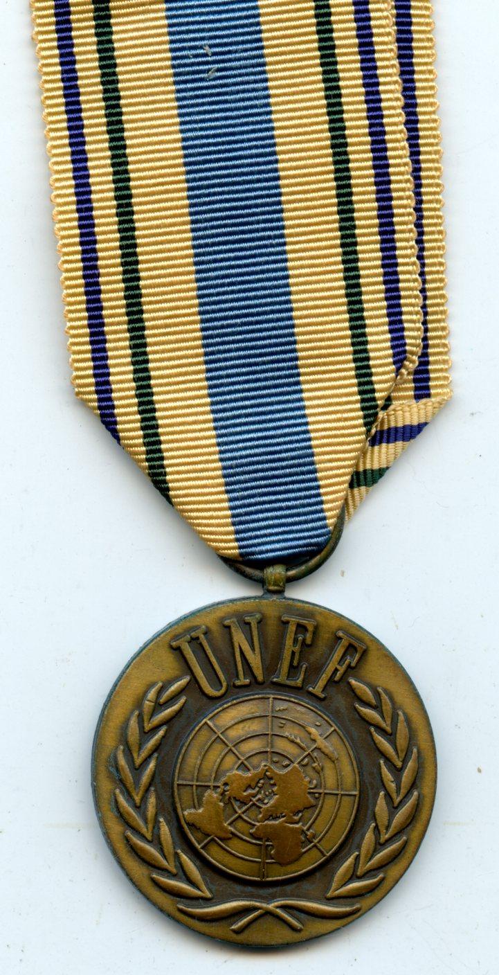 United Nations UNEF  The United Nations Emergency Force Medal