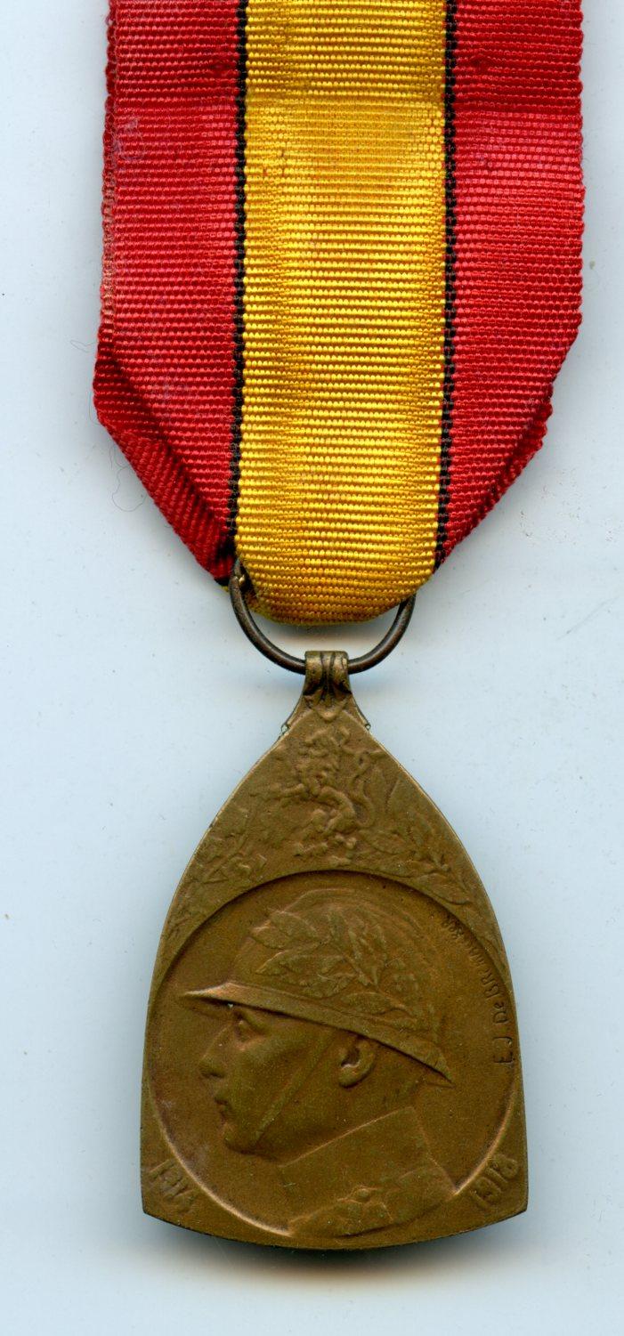 Belgium  Commemorative War Medal 1914-18
