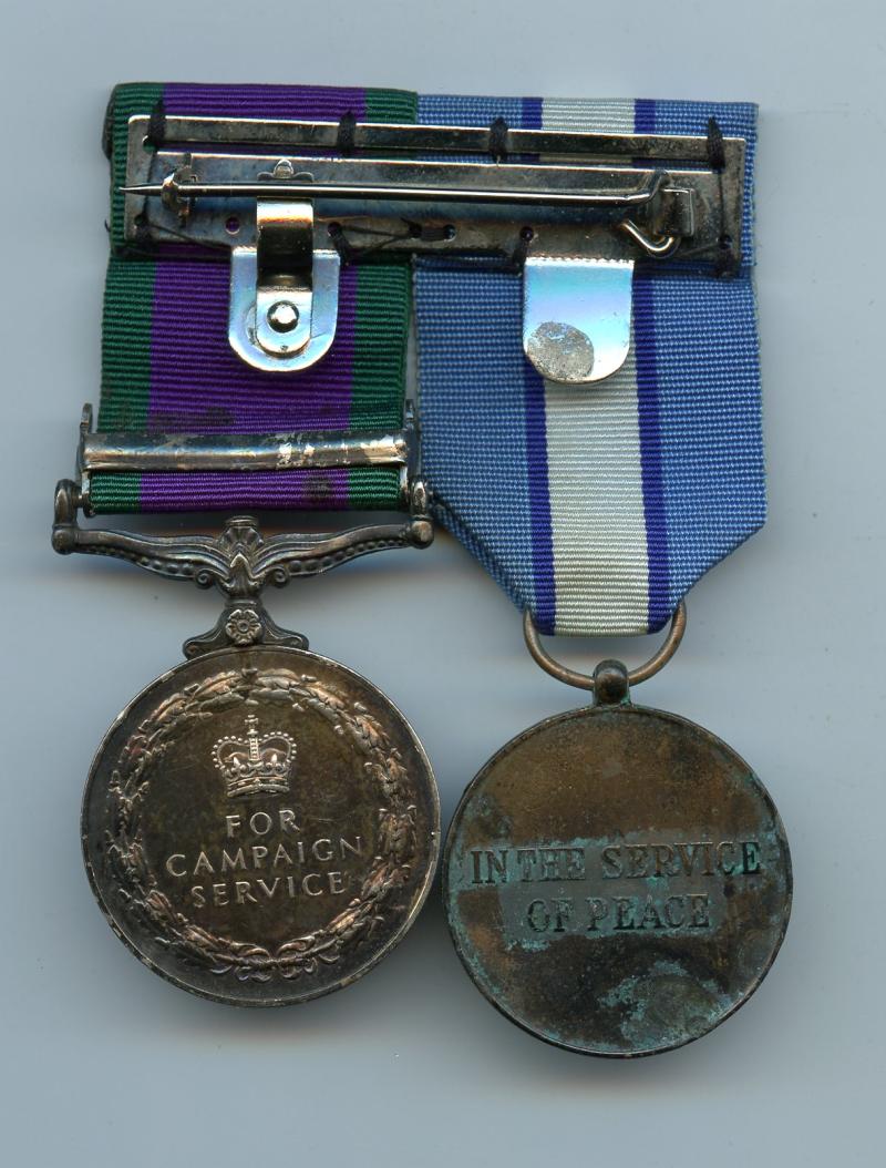 UN Cyprus & Northern Ireland Medal Pair To Pte S.R. Smith, Cameronians & Gordon Highlanders