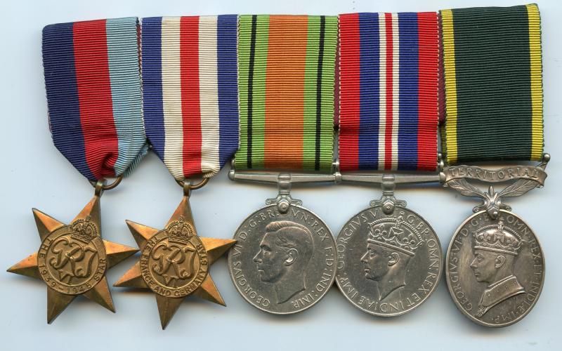 WW2 Territorial Medal Group To Sapper J G Grinter, Royal Engineers