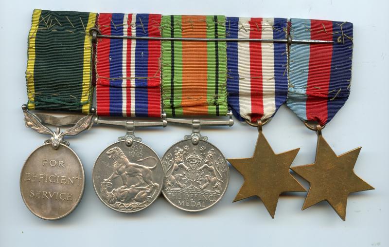 WW2 Territorial Medal Group To Sapper J G Grinter, Royal Engineers