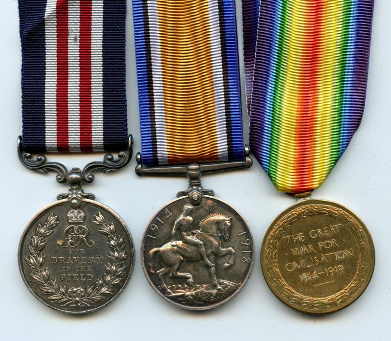 Military Medal Group To Pte Arthur Herbert, Oxfordshire and Buckinghamshire Light Infantry